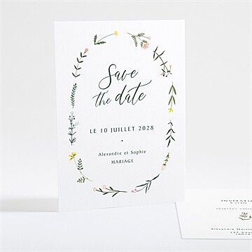 Save the Date mariage la ronde des fleurs