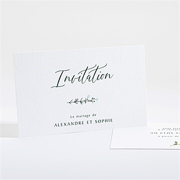 Carton d'invitation mariage la ronde des fleurs