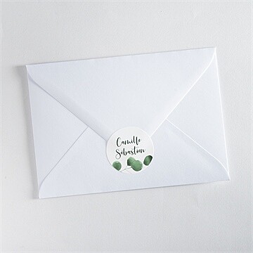 Sticker mariage fraîcheur végétale - Mise en situation