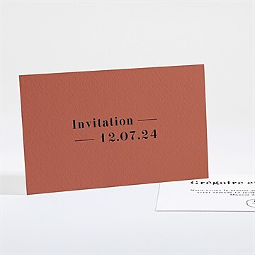Carton d'invitation mariage réf. N161108