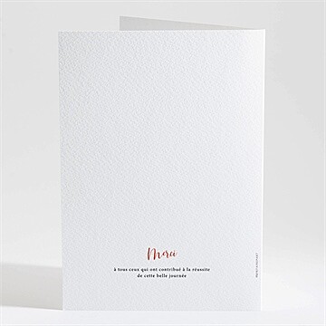 Livret de messe mariage douceur printanière - Dos du livret