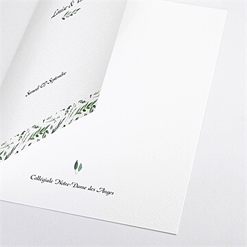 Livret de messe mariage evidence - Détail du livret