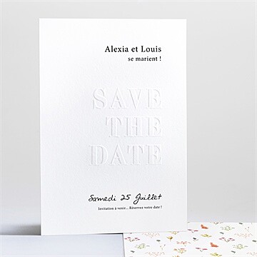Save the Date mariage réf. N241218