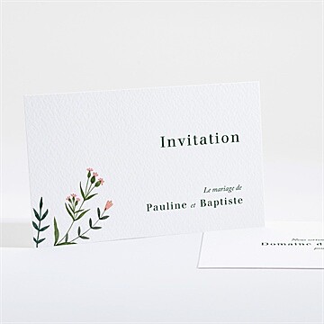 Carton d'invitation mariage encadrés