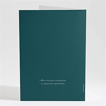 Livret de messe mariage monogramme - Dos du livret