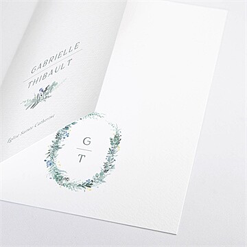 Livret de messe mariage poésie d'aquarelle - Détail du livret