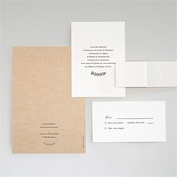 Faire-part mariage tellement nous - Dos du faire-part