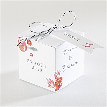Boîte de dragées mariage couronnés