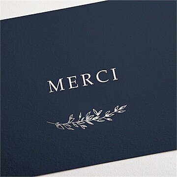 Remerciement décès son beau sourire - Détail de la carte