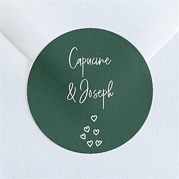 Sticker mariage trésor en médaillon