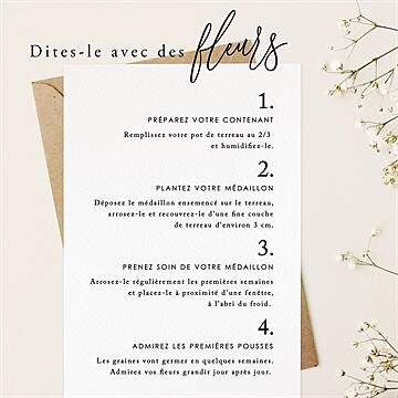 Faire-part mariage so let love grow - Mode d'emploi