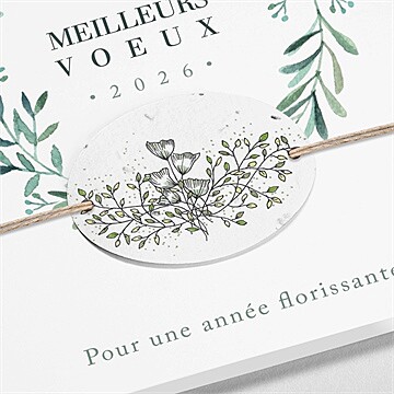 Carte de voeux des projets qui poussent - Détail de la carte