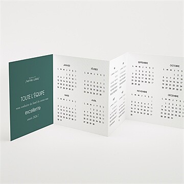 Carte de voeux message en accordéon - Intérieur de la carte