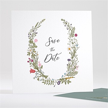 Save the Date mariage gravure champêtre