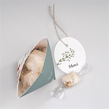 Boîte surprise mariage gravure champêtre - Intérieur de la boîte