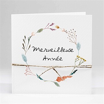 Carte de voeux en beauté