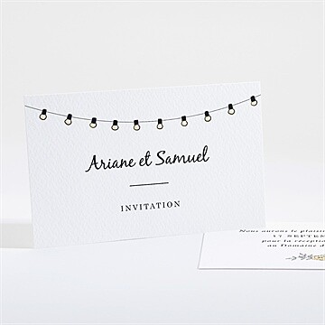 Carton d'invitation mariage réf. N161181