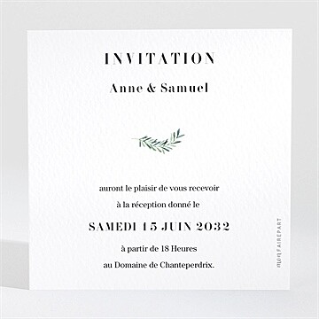 Carton d'invitation mariage réf. N3001709