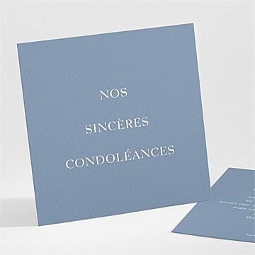 Carte de condoléances décès pour toujours