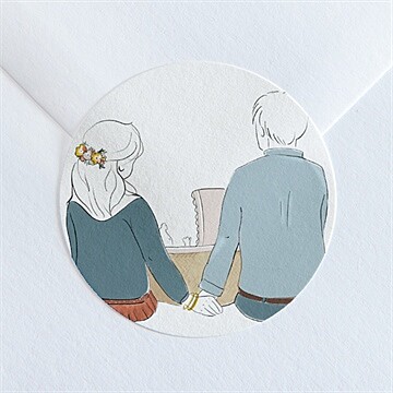 Sticker naissance tendre tribu