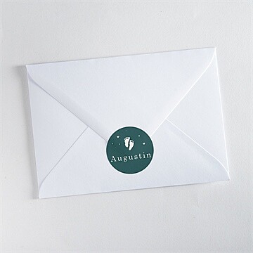 Sticker naissance douce empreinte - Mise en situation