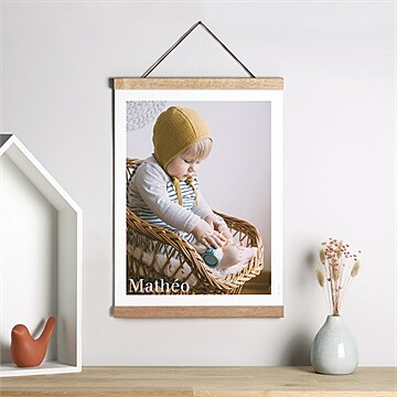 Affiche naissance absolu moderne - Mise en situation