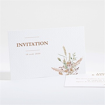 Carton d'invitation mariage réf. N161204