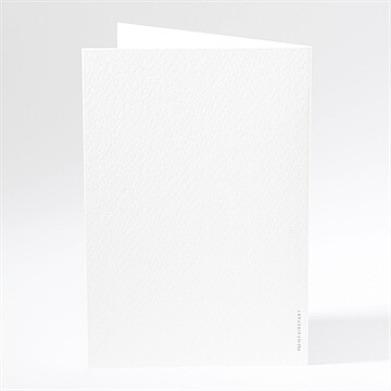 Menu mariage beauté délicate - Dos du menu