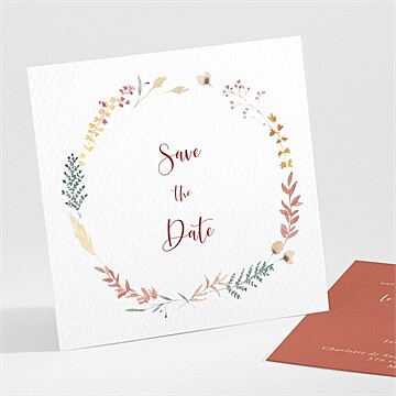Save the Date mariage terre de feu
