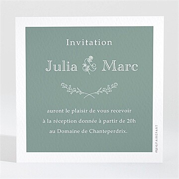 Carton d'invitation mariage réf. N3001727