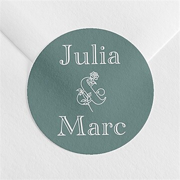Sticker mariage let love grow