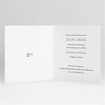 Faire-part mariage let's dream ! - Intérieur du faire-part