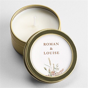 Bougie mariage beauté délicate