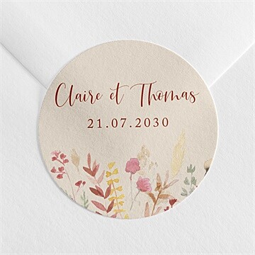 Sticker mariage élégance champêtre