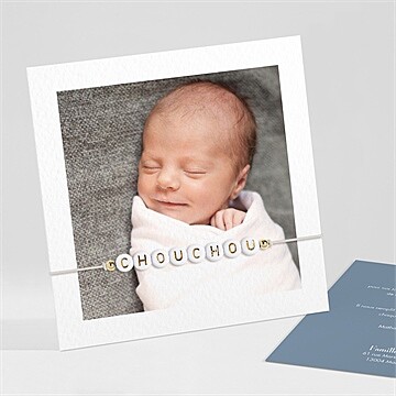 Carte bracelet - carré