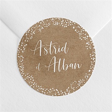 Sticker mariage couronnés d'etoiles - Mise en situation