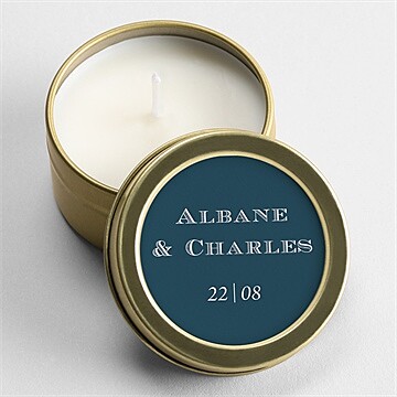 Bougie mariage fleur des champs