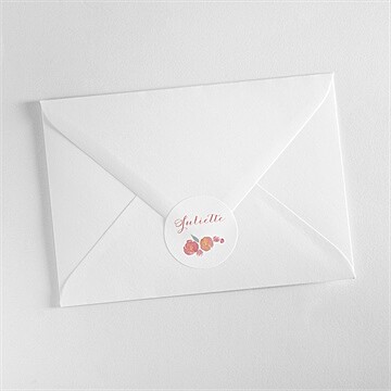 Sticker communion couronne aquarelle - Mise en situation