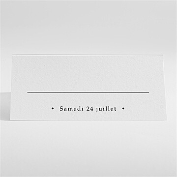 Marque-place mariage belle idylle - Dos du marque-place