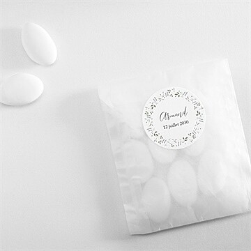 Sticker naissance doux message - Mise en situation