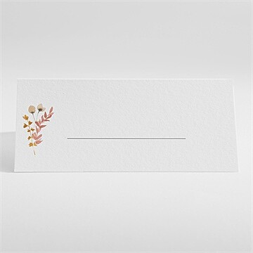 Marque-place mariage incandescent - Dos du marque-place