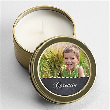 Bougie communion mon ange bleu