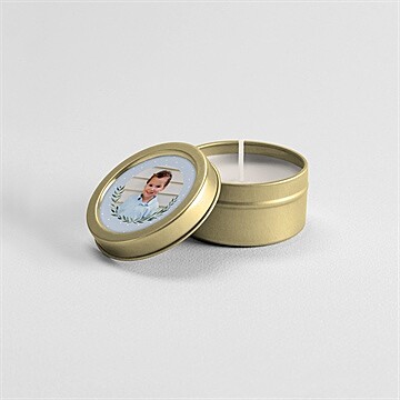 Bougie communion doux flocons - Mise en situation