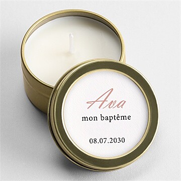 Bougie baptême un jour merveilleux