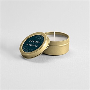 Bougie mariage bleu royal - Mise en situation