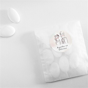 Sticker mariage décalés - Mise en situation