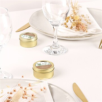 Bougie mariage feuillage d'été