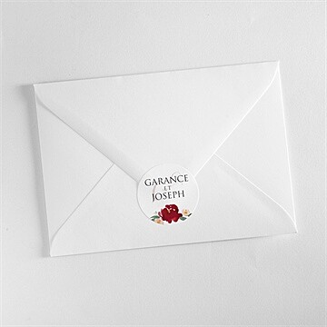 Sticker mariage jolis coquelicots - Mise en situation