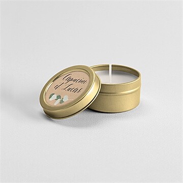 Bougie mariage bel eucalyptus - Mise en situation