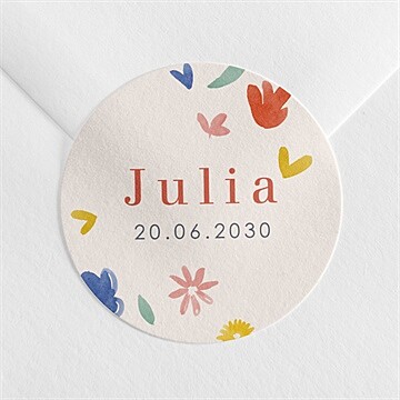 Sticker naissance nos beaux jours